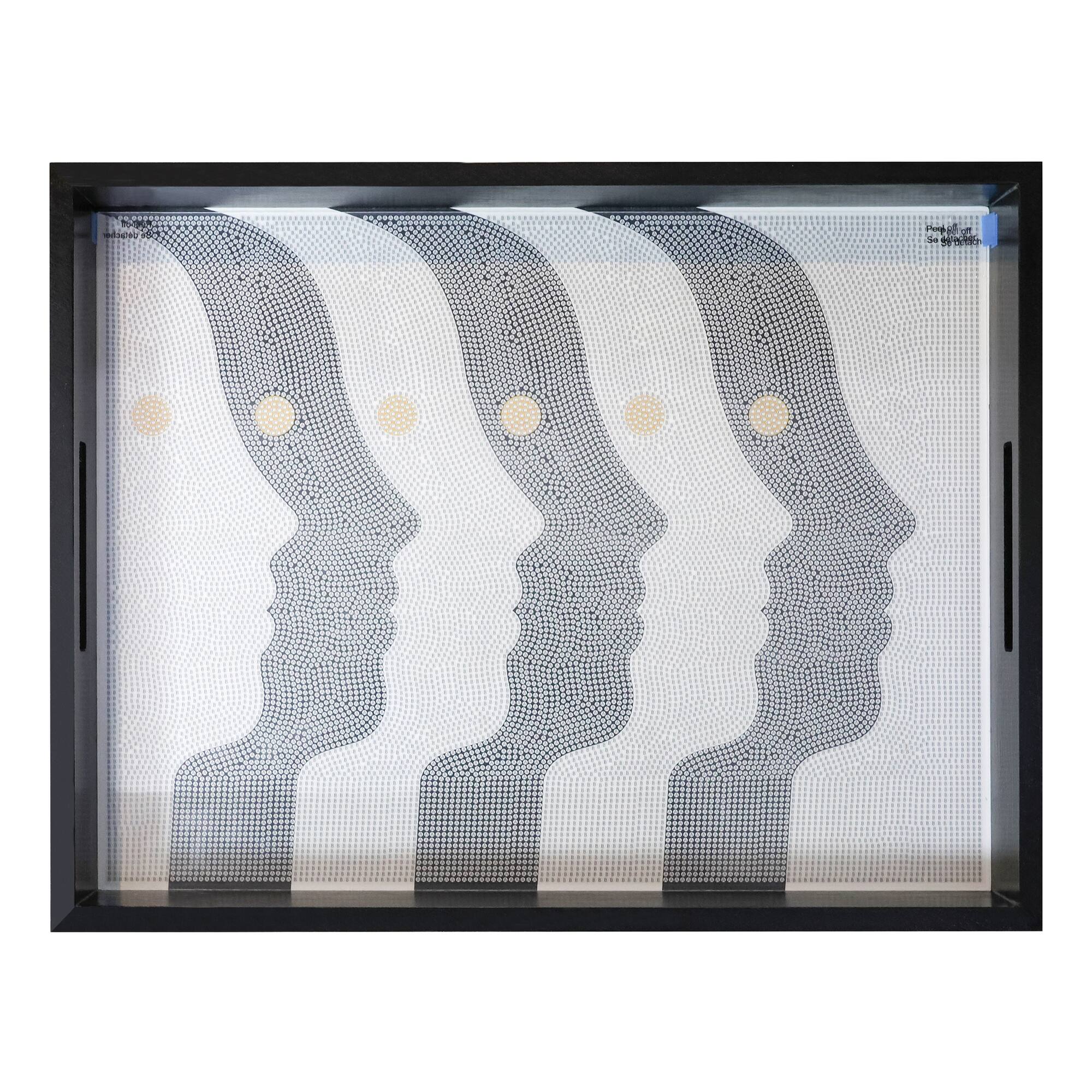 Jonathan Adler x Michaels 14" x 18" Black & White Atlas Diamond Art Tray Kit
